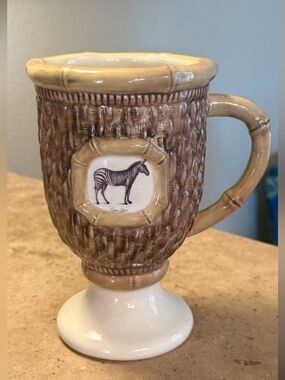 Raymond Waites Empire Zebra Pedestal Mug Certified International CIC